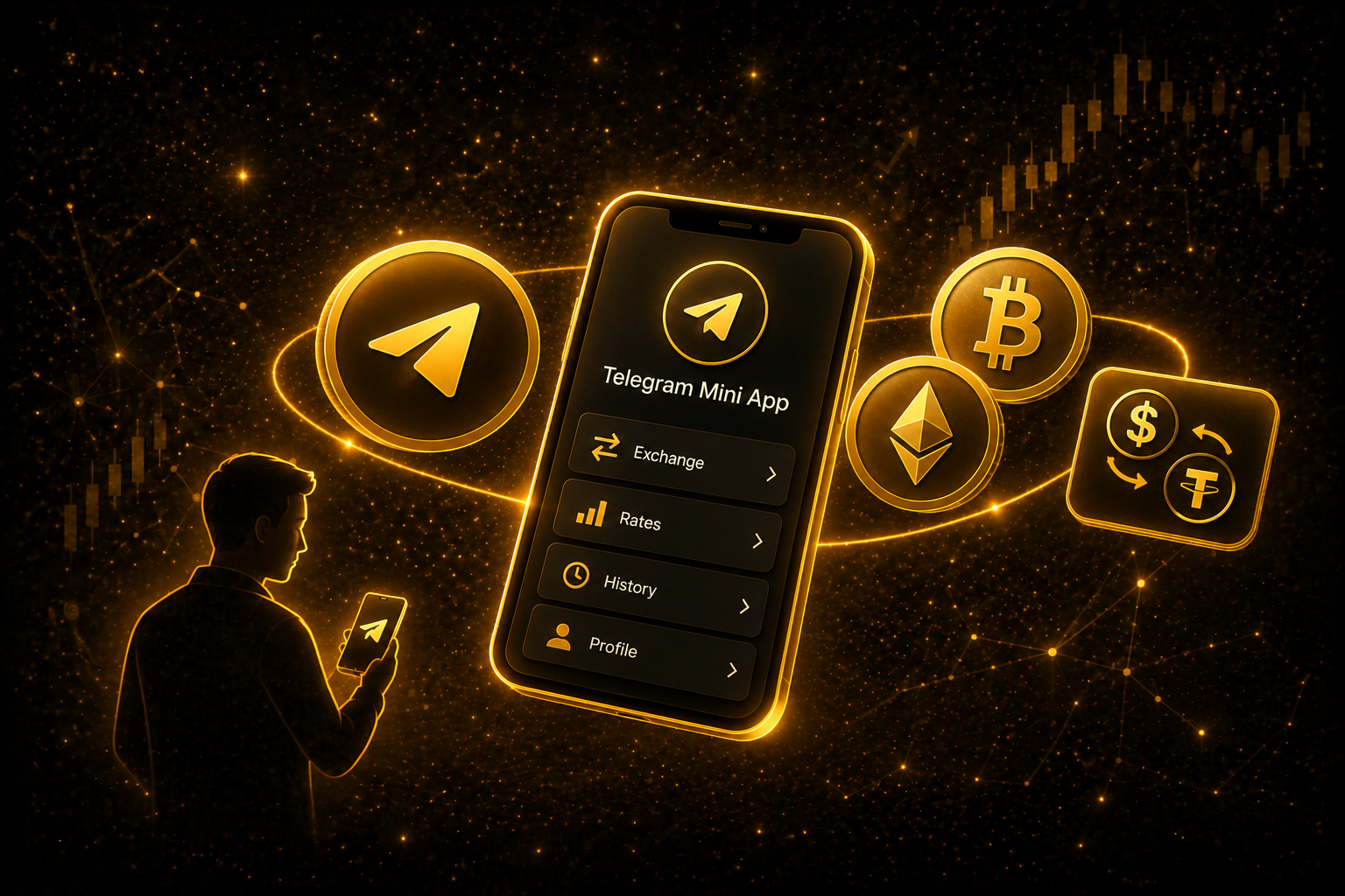 99Rates в Telegram: обмен криптовалют стал ещё удобнее